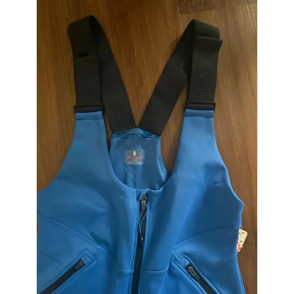 NWT Fp Movement Powder Vixen Softshell Bib Light Cobalt Sz XL Skiing Waterproof - Picture 8 of 12